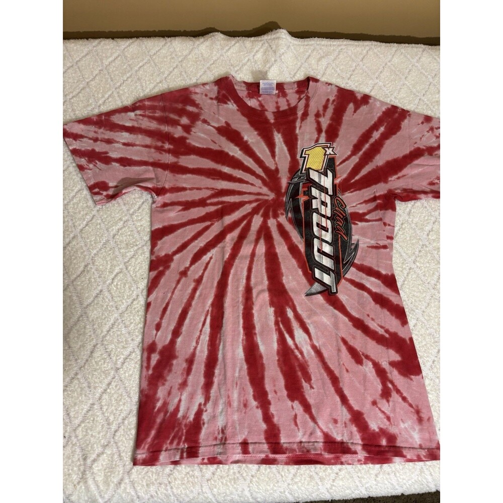 Vtg Chad Trout 1X Sprint Car Sponsors 2 Sided Tee Men’s Size S Port & Company